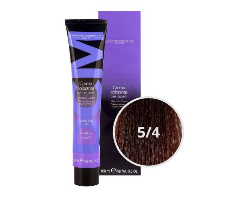 DCM Haarfarbe DCM Hair Color Cream Ammonia Free 5/4 Mahogany 100ml von DCM