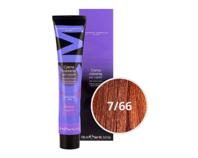 DCM Haarfarbe DCM Hair Color Cream Ammonia Free 7/66 Copper 100ml von DCM