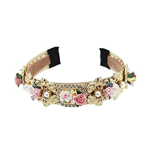TRUSTTWO Mode Dame Barock Haarband Neue Mode Barock Metall Porzellan Blume Strass Geometrische Haarschmuck The New TRUSTTWO Mode Dame Barock Haarband Neue Mode Barock Metall Porzellan Blume Strass Geometrische Haarschmuck The New von DCOJUZBO