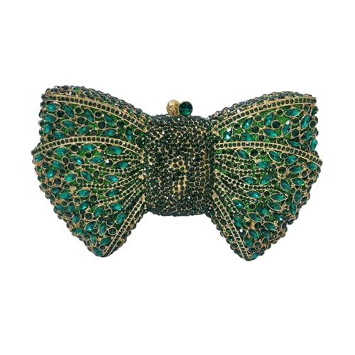 DCRYRPQES Frauen Kupplungen Elegante Strass Fliege Abend Tasche Modische Luxuriöse Bankett Kristall Clutch Clutches(S5 1PC) von DCRYRPQES