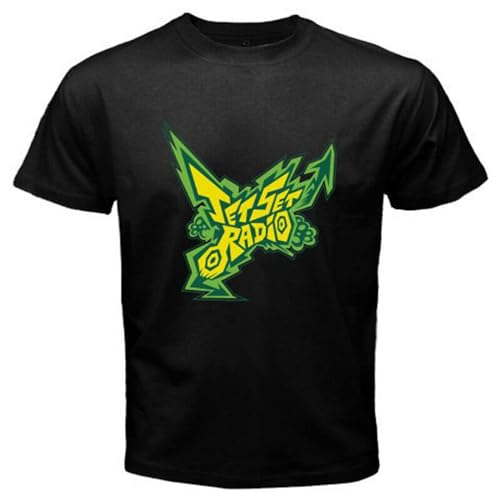 Jet Set Radio Logo Anime Cartoon Game Men's T-Shirt Black L von DCVGsdxza