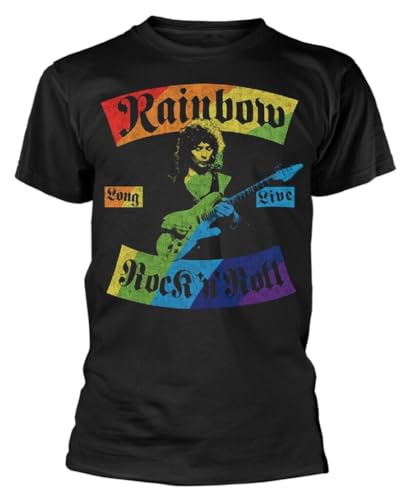 Rainbow Long Live Rock N Roll Rainbow Black T-Shirt Black L Rainbow Long Live Rock N Roll Rainbow Black T-Shirt Black L von DCVGsdxza