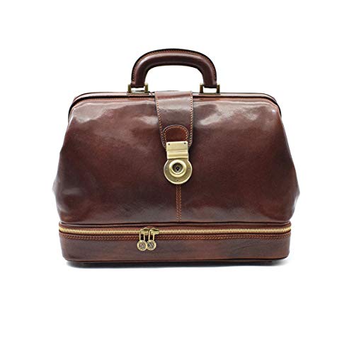 D&D - Minimal Arzttasche mit Instrumentenfach (Marrone) von DD Firenze