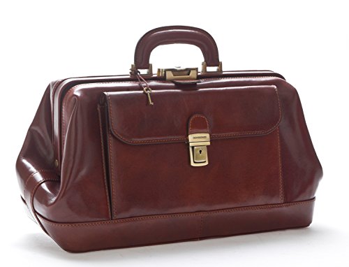 Leder Arzttasche - D&D0202 - Made in Italy (Braun) von DD Firenze