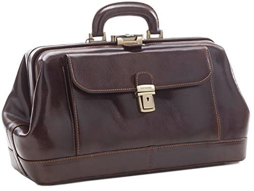 Leder Arzttasche - D&D0202 - Made in Italy (Dulkenbraun) von DD Firenze