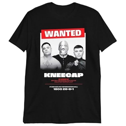 DDDREDFGU Wanted Kneecap by Order of British Metropolitan Police Counter-Terror Unit If On T ShirtBlack XXL DDDREDFGU Wanted Kneecap by Order of British Metropolitan Police Counter-Terror Unit If On T ShirtBlack XXL von DDDREDFGU