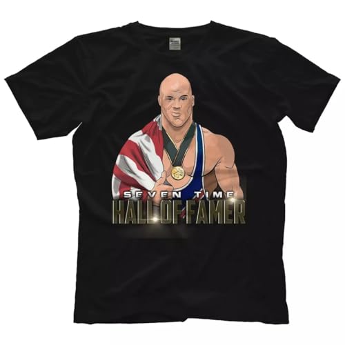 Kurt Angle - Hall of Famer T-Shirt Black L von DDDREDFGU
