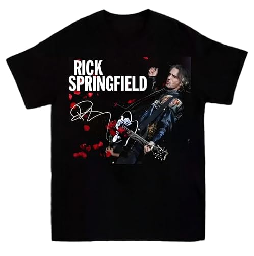 The Romantic Rick Springfield Gift for Fans T-Shirt Black L von DDDREDFGU