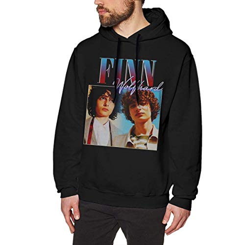 DDECD Herren Hoodie Kapuzenpullover Finn Wolfhard Men's Hoodie Sweatshirt Casual Long Sleeve Tshirt von DDECD