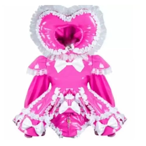 DDINGHOONQPODFR Frauen Sissy Red Maid Kleid Mit Hut Cosplay PVC Lockable Halloween Männer Kostüm Angepasst,MEN Red,L DDINGHOONQPODFR Frauen Sissy Red Maid Kleid Mit Hut Cosplay PVC Lockable Halloween Männer Kostüm Angepasst,MEN Red,L von DDINGHOONQPODFR