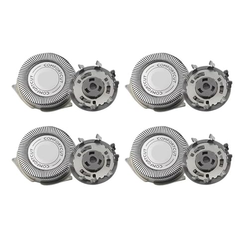 Rasierer-Ersatzköpfe 2/4/6 Stück, kompatibel mit Philips, SH30/5 S5000 S510 S520 550 Nass-Trocken-Klingenkopf-Zubehör(4pcs) von DDLSKZXI