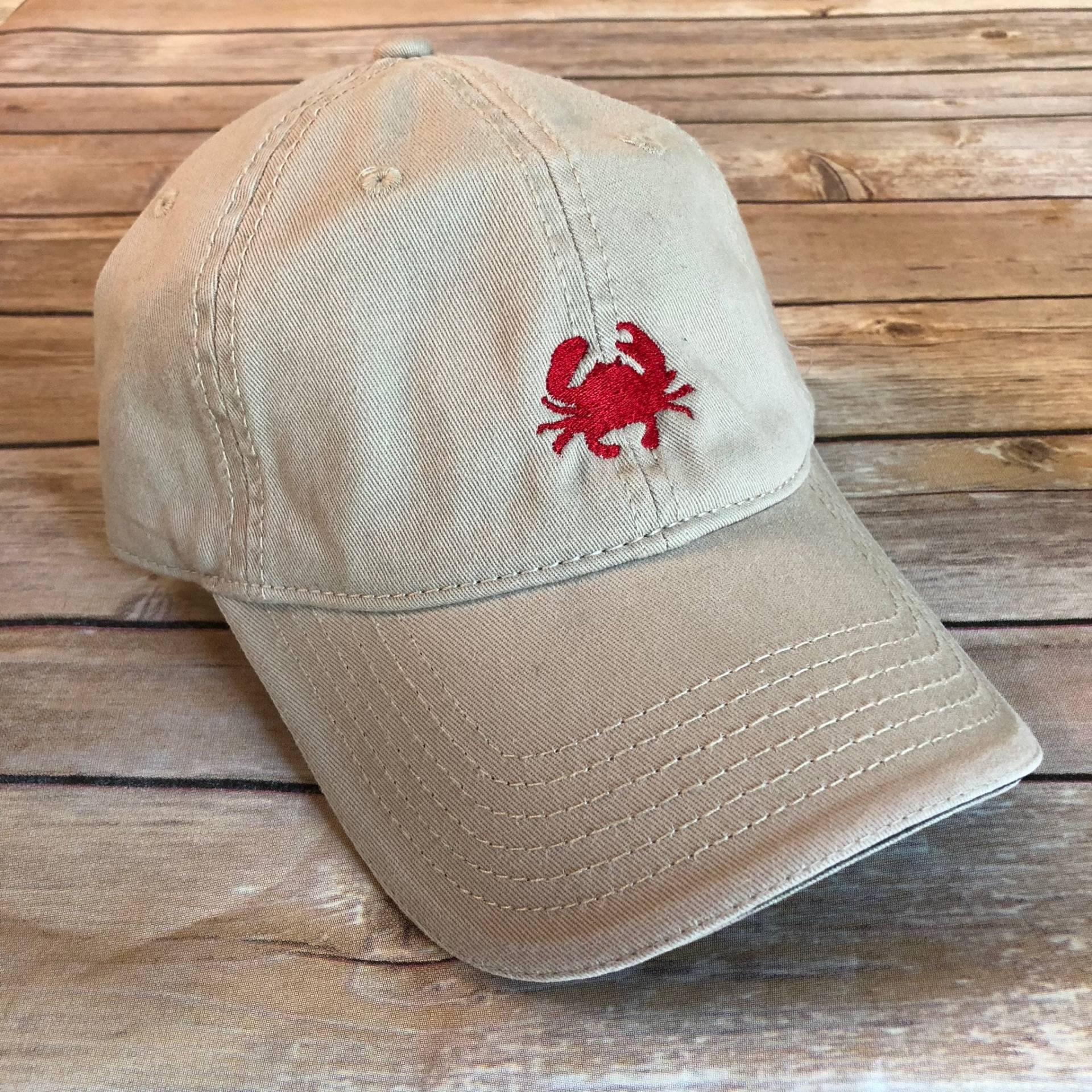 Gestickte Krabbe Baseballmütze Anpassbare Baumwollmütze Gestickte Krabbe Baseballmütze Anpassbare Baumwollmütze von DDLogowear