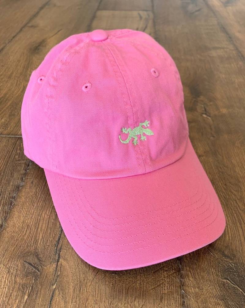 Gecko Bestickte Baumwoll Baseballkappe Anpassbare Echsenmütze von DDLogowear