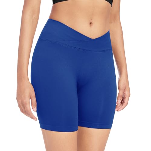 DDOBB Pantaloncini Palestra Donna Sport Shorts Damen V Cross Scrunch Butt Push Up Yoga Leggins Radlerhose Gym Fitness von DDOBB