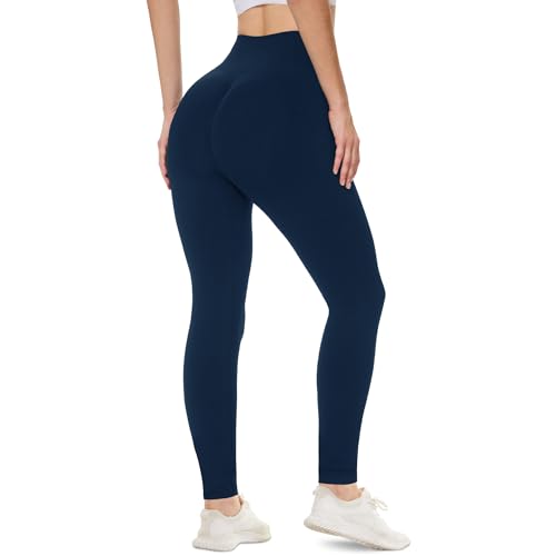 DDOBB Scrunch Butt Leggings Sport Damen Leggins Gym Fitness Push Up Booty Nahtlose Po High Waist Sportleggins Lang Seamless Yogahose Blickdichte von DDOBB