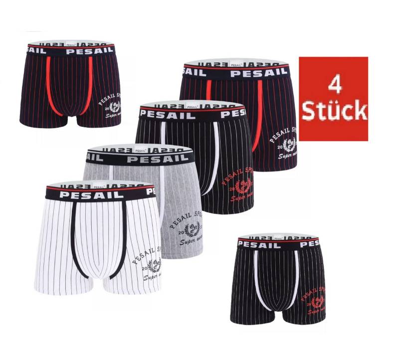 DDOnlineShop Boxershorts Herren Unterhosen Slips aus Baumwolle (Spar-Set, 4-St., 4er-Pack) M L XL XXL XXXL Pe-GW86325 von DDOnlineShop
