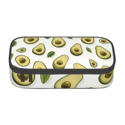 DDSFvbv Avocado Federmäppchen – Studenten- und Bürobedarf – Aufbewahrungstasche für Gegenstände – Make-up-Tasche – große Schreibwarentasche, Schwarz , Einheitsgröße, Taschen-Organizer von DDSFvbv