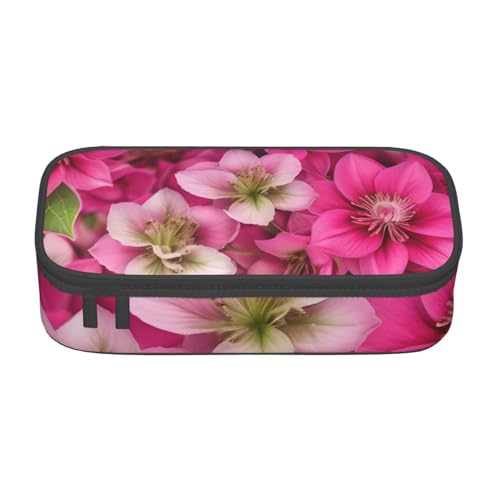 DDSFvbv Budding Roses Federmäppchen – Studenten- und Bürobedarf – Aufbewahrungstasche für Gegenstände – Make-up-Tasche – große Schreibwarentasche, Schwarz , Einheitsgröße, Taschen-Organizer von DDSFvbv