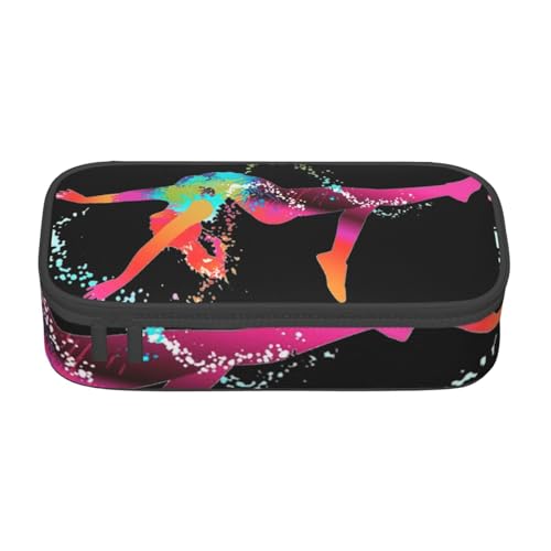 DDSFvbv Color Woman Federmäppchen – Studenten- und Bürobedarf – Aufbewahrungstasche für Gegenstände – Make-up-Tasche – große Schreibwarentasche, Schwarz , Einheitsgröße, Taschen-Organizer von DDSFvbv