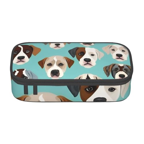 DDSFvbv Lustiges Federmäppchen mit englischer Bulldogge – Studenten- und Bürobedarf – Aufbewahrungstasche für Gegenstände – Make-up-Tasche – große Schreibwarentasche, Schwarz , Einheitsgröße von DDSFvbv