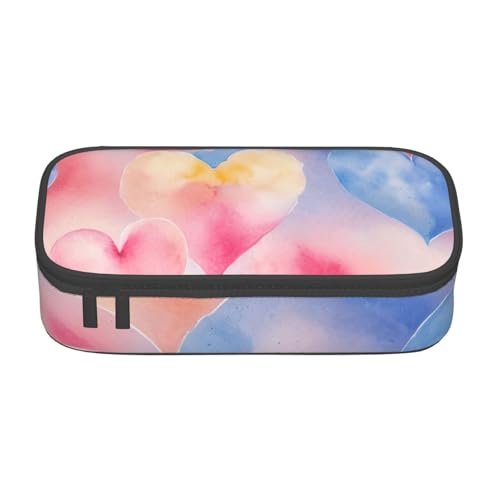 DDSFvbv Regenbogen, Federmäppchen, Studenten- und Bürobedarf, Aufbewahrungstasche, Make-up-Tasche, große Schreibwarentasche, Schwarz , Einheitsgröße, Taschen-Organizer von DDSFvbv