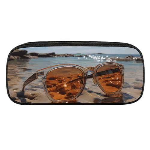 DDTKLSNV Federmäppchen aus Leder, wasserdicht, niedliches Federmäppchen, Reise-Kosmetiktasche, Make-up-Tasche, Organizer, Stifthalter für Männer und Frauen, Sonnenbrillen am Strand DDTKLSNV Federmäppchen aus Leder, wasserdicht, niedliches Federmäppchen, Reise-Kosmetiktasche, Make-up-Tasche, Organizer, Stifthalter für Männer und Frauen, Sonnenbrillen am Strand von DDTKLSNV