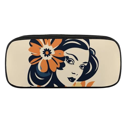 DDTKLSNV Federmäppchen aus Leder, wasserdicht, niedliches Federmäppchen, Reise-Kosmetiktasche, Make-up-Tasche, Organizer, Stifthalter für Männer und Frauen, charmant von DDTKLSNV