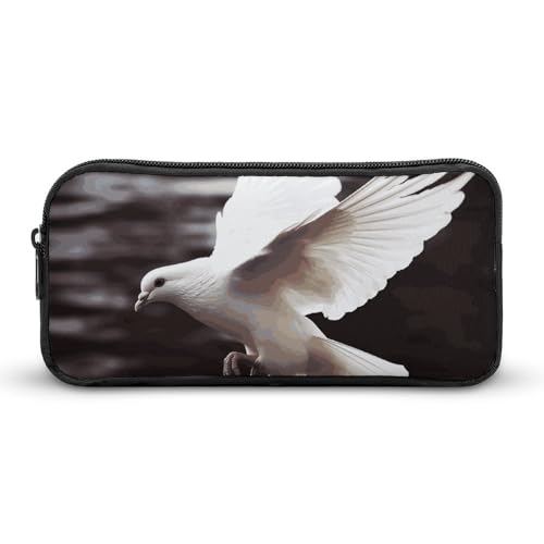 DDTKLSNV Flying Dove Federmäppchen, großes Fassungsvermögen, niedliches Federmäppchen, Make-up-Kosmetiktasche für Damen und Herren von DDTKLSNV