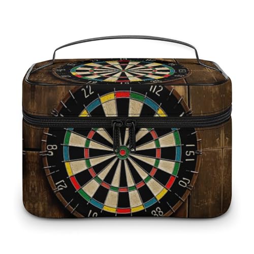 DDTKLSNV Make-up-Tasche für Dartscheibe, tragbar, Reise-Kosmetiktasche, Reißverschluss, Make-up-Organizer, Kulturbeutel für Damen DDTKLSNV Make-up-Tasche für Dartscheibe, tragbar, Reise-Kosmetiktasche, Reißverschluss, Make-up-Organizer, Kulturbeutel für Damen von DDTKLSNV