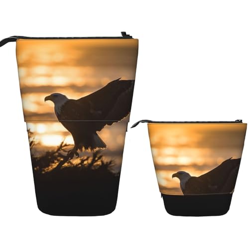 DDTKLSNV Teleskop-Federmäppchen, niedlicher Ständer, Federmäppchen, Pop-Up-Stifthalter, beleuchteter Adler, Kosmetiktasche, Schreibtisch, Schreibwarenetui für Bürobedarf, Schwarz , Einheitsgröße DDTKLSNV Teleskop-Federmäppchen, niedlicher Ständer, Federmäppchen, Pop-Up-Stifthalter, beleuchteter Adler, Kosmetiktasche, Schreibtisch, Schreibwarenetui für Bürobedarf, Schwarz , Einheitsgröße von DDTKLSNV