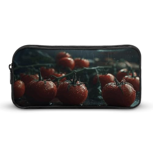 DDTKLSNV Water The Tomatoes Federmäppchen, großes Fassungsvermögen, niedliches Federmäppchen, Make-up-Kosmetiktasche für Damen und Herren von DDTKLSNV