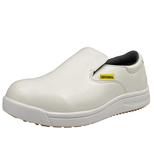 DDTX Kochschuhe Arbeitsschuhe Herren Unisex SRC Rutschhemmend Ölbeständig Anti-Splash Leicht Weiß Sommer Gr.45 von DDTX