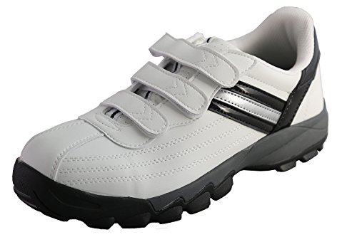 DDTX Sicherheitsschuhe Arbeitsschuhe Unisex SB Stahlkappe Klettverschluss Sportlich Leicht Weiß Gr.42 von DDTX