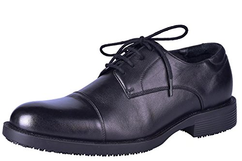 DDTX rutschfeste Lederschuhe Herren SRC Elektrische Isolierung Kochschuhe Uniform Berufsschuhe Leicht Schwarz Gr.47 von DDTX