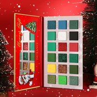DE'LANCI - 18 Colors Christmas Eyeshadow #Green Makeup Palette - 27g von DE'LANCI