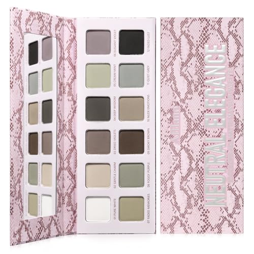 DE'LANCI Lidschatten Palette Matt Grau,Schwarz Smokey Eyes Lidschatten Make up,12 Farben Langanhaltend Pressed Eyeshadow,Leicht Auftragbar&Wasserfest,Natural Nude Eye Shadow für Frauen,Talc Free von DE'LANCI