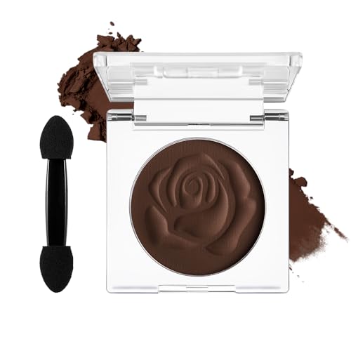 DE'LANCI Single Matte Braun Lidschatten,Neutral Nude Braun Lidschatten,Wasserfester Brown Eyeshadow Gut Pigmentiert,Grundlegender Lidschatten,Wasteland-Punk-Make-up,Vegan #09 von DE'LANCI