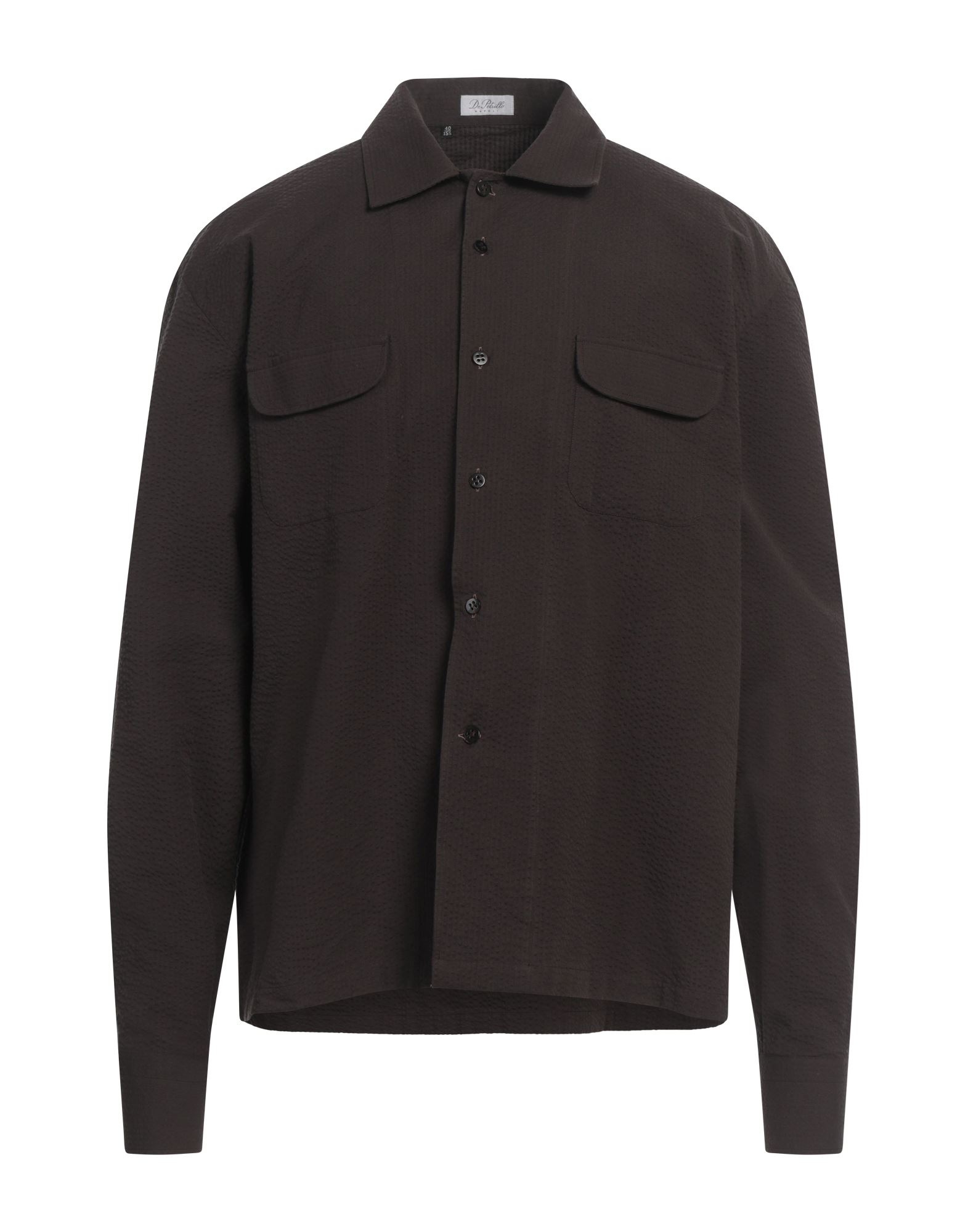 DE PETRILLO Hemd Herren Dunkelbraun von DE PETRILLO