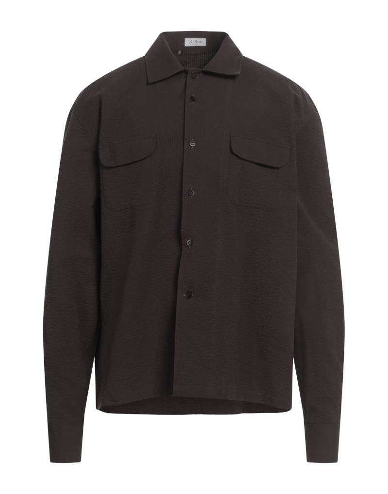 DE PETRILLO Hemd Herren Dunkelbraun von DE PETRILLO