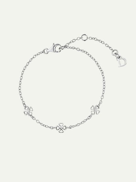 DEAR DARLING BERLIN Mini Love Clover Armband | Kleeblatt Armkette Glücksbringer von DEAR DARLING BERLIN
