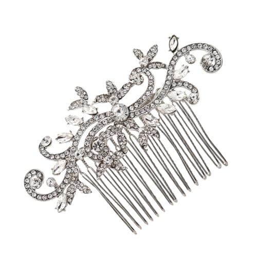 1 Stück Braut Haarschmuck mit Kristallen Eleganter Haarkamm für Hochzeiten Festlichkeiten und Besondere Anlässe Luxuriöse Haaraccessoires für Damen Dekorative Kopfbedeckung Einfach von DEARMAMY