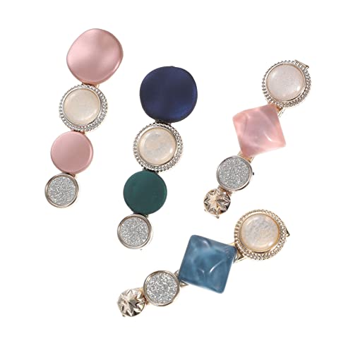 2 Paare Geometrische Haarnadeln Farbige Haarspangen für Damen Haarschmuck Accessoires für Verschiedene Frisuren von DEARMAMY