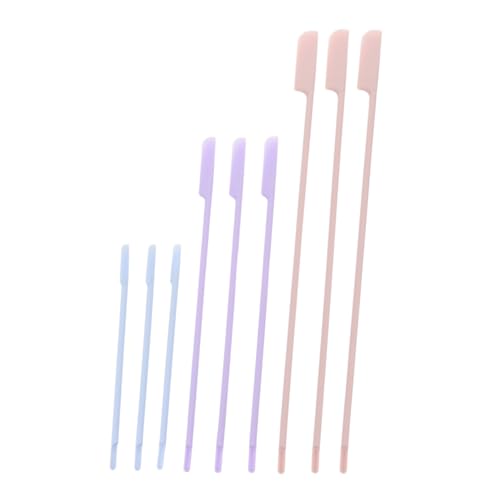 9 Stück Teiliges Make Up Spatel Wiederverwendbare Kosmetikspatel für Lotion Lip Gloss Shampoo Nagellack Ketchup für Verschiedene Flaschenöffnungen Bruchfest und Einfach zu Reinigen von DEARMAMY