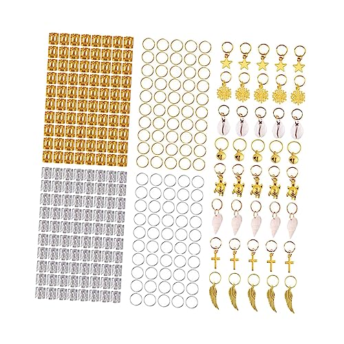 DEARMAMY Haar Flechten Perlen Schmuck Diy Haarschmuck Ringe Muscheln Anhänger Für Haar Zöpfe Flechtungen Haarverlängerung Teile von DEARMAMY