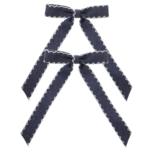 DEARMAMY Haarschleifenclips Mit Schleifenverzierung Einfarbiges Design Entenschnabel-clip Für Damen Modische Haarspangen Für Partys Und Alltag Haar-accessoires von DEARMAMY