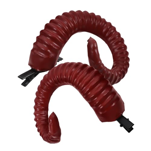 DEARMAMY Schafshorn Haarspangen Cosplay Haarschmuck Halloween Clips Für Mädchen Zarte Haarspangen Haarnadeln Aus Schafshorn Haarschmuck Aus von DEARMAMY