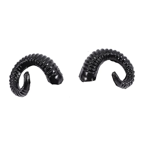 1 Paar Künstliches Croissant Kürbis-nachtlicht Kopfschmuck Aus Schafshorn Halloween-haarband Halloween Unvollendete Ornamente Haarreifen Aus Horn Schmücken Black Kunststofffarbe DEARMAMY 1 Paar Künstliches Croissant Kürbis-nachtlicht Kopfschmuck Aus Schafshorn Halloween-haarband Halloween Unvollendete Ornamente Haarreifen Aus Horn Schmücken Black Kunststofffarbe DEARMAMY von DEARMAMY