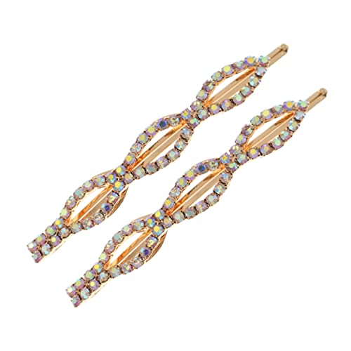DEARMAMY 1 Paar Rhinestones Haarspangen Haarschmuck für Damen mit Funkelnden Strasssteinen für Hochzeiten Partys und Vielseitig Kombinierbar von DEARMAMY