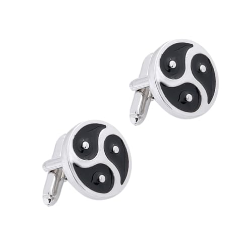 DEARMAMY 1 Paar Yin Yang Tai Manschettenknöpfe Revers Zubehör Pin Hemdknöpfe Knopf Männer Smoking Krawatte Arm Taschenhalter Manschettenknöpfe Ärmelschnalle Manschettennägel DEARMAMY 1 Paar Yin Yang Tai Manschettenknöpfe Revers Zubehör Pin Hemdknöpfe Knopf Männer Smoking Krawatte Arm Taschenhalter Manschettenknöpfe Ärmelschnalle Manschettennägel von DEARMAMY