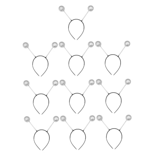 DEARMAMY 1 Satz 10 Stück Stirnband glänzend Frühling außerirdische Haarbänder Haarbänder Party stutzenhalter Haarband hochzeitsdeko Stirnbänder Schweißband Schaum Schwarz von DEARMAMY